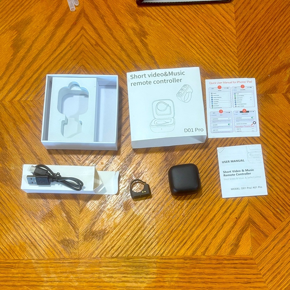 Black Remote Controller with Accessories